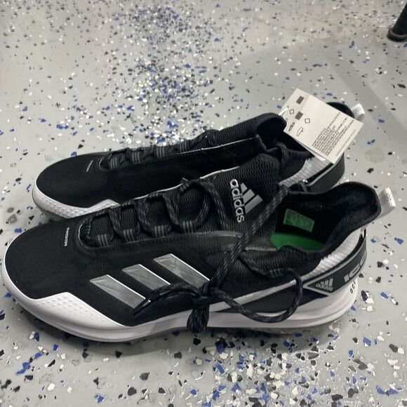 adidas Other - New Adidas Icon 7 BOOST Baseball Metal Cleats Black Silver FY4178 Men's Sz 11.5
